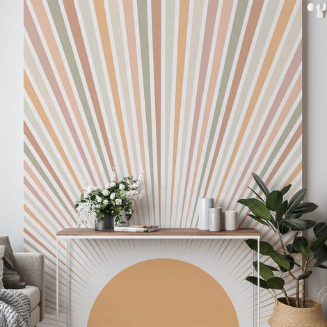 Papier peint panoramique - Soleil Boho - 130 cm x 173 cm (1/4)