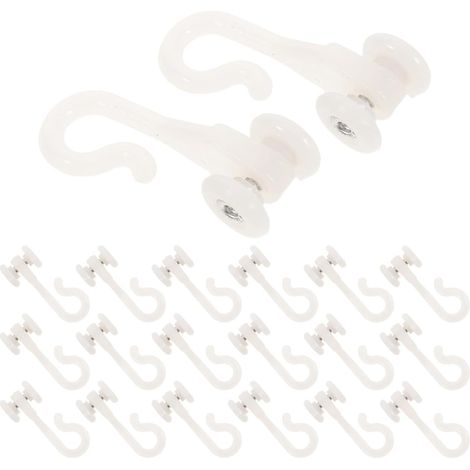 STOBAZA Lot de 100 crochets suspension pour moustiquaire, poulie (1/5)