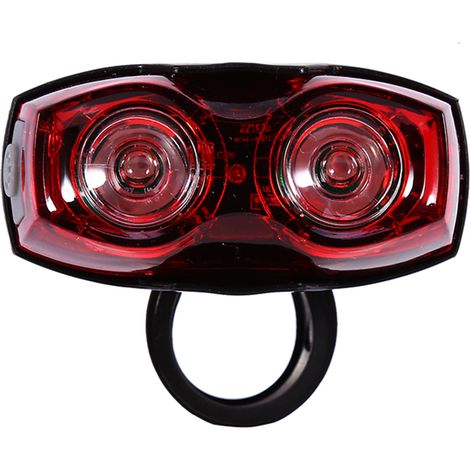 Lampe arrière LED clignotante pour vélo, sécurité et visibilité, lumière d'avertissement brillante pour bicyclette. (1/5)