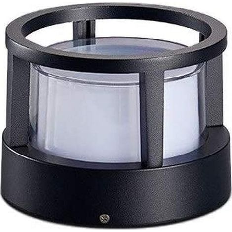 Pelouse européenne cylindrique Lampe sur pied, jardin extérieur Colonne lumineuse Paysage étanche Cour pont Patio Pier chemin Pilier Lumière Villa Pathway LED (1/5)