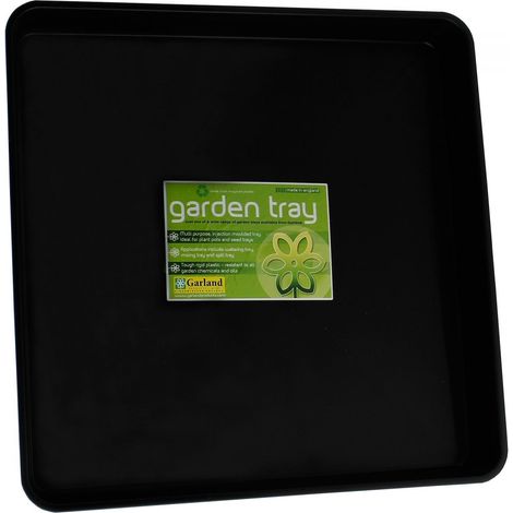 Garland – Plateau en PP recyclé 60 x 60 x 7cm – Étanche et léger – Capacité 25.2 litres – Pour rempotage et arrosage - PVC 60 X