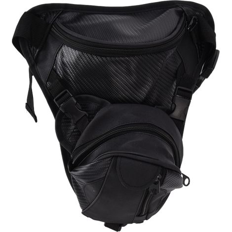 Sacoche de cuisse en cuir pour homme, multifonctionnelle, idéale pour le vélo, les voyages et la randonnée. (1/5)
