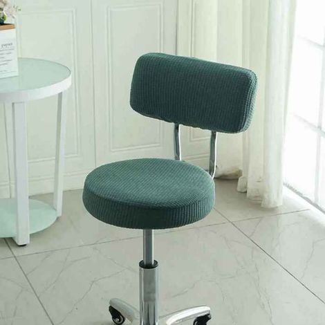 Housse de dossier de chaise ronde de Bar,tabouret Simple tout compris,housse de protection pivotante anti-poussière- green[A9950]