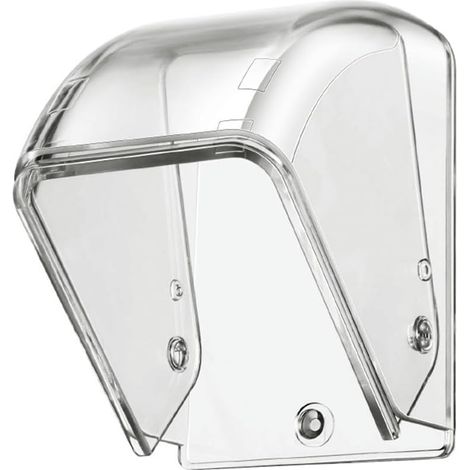 Cubierta de policarbonato transparente e impermeable para timbre - Caja impermeable para timbre inalámbrico - Fácil instalación - Botón de zona - Número de pieza - Resistente a la intemperie (1/4)