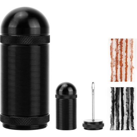Kit de Réparation de Pneu de Vélo sans Chambre à air,Kit de Crevaison de Pneu de Vélo Outil de Réparation de Bouchon de Pneu sans Chambre à air avec 10 Bandes de Bacon (1/5)
