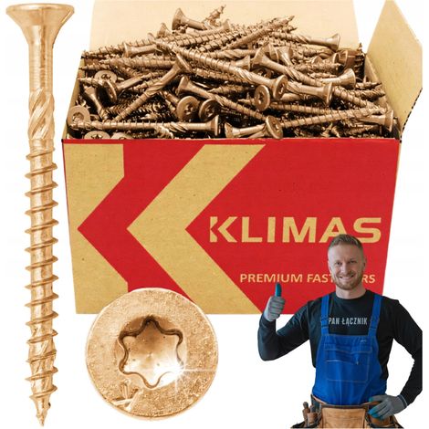 Vis à bois 4,5x70 - Torx - 250 pièces - Haute résistance - Idéal pour le bricolage (1/5)