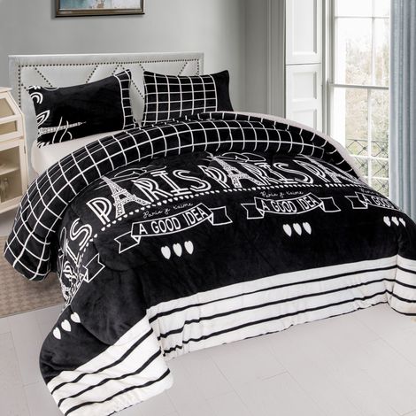 Edredón Invierno Borreguillo Nórdico de Microfibra - 180x240cm con 1 Funda Almohada - 240x260cm con 2 fundas Almohadas- Edredón Extra Suave, Cálido, Gruesa (1/5)