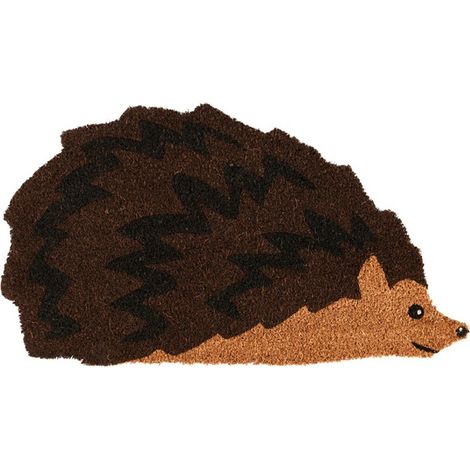 Tierische Fußmatte aus Kokosfasern mit rutschfestem Revers Igel