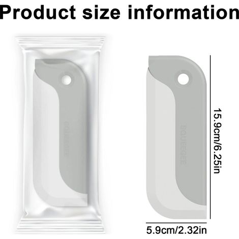 Set di 3 piccoli tergivetro in gomma morbida per parabrezza, specchi, cucine, bagni, ripiani, piastrelle, parabrezza di auto e carta da parati in vinile. (1/4)