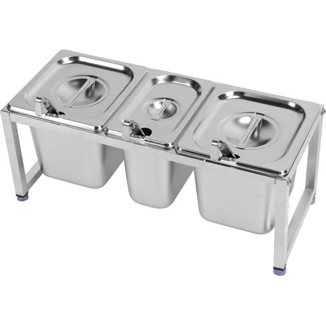 Set aus 2 teleskopierbaren Marmeladengläsern aus Edelstahl mit Spenderständer, 2,2 l und 1,6 l, für Konditoreien und Teestuben, Modell Nr. 27 (1/5)