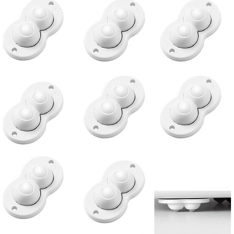 Mini roulettes autocollantes, mini roulettes pour meubles, petites roulettes pour meubles, poulies universelles (1/5)