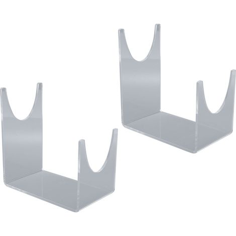 Support Shofar en acrylique Transparent, 2 pièces, support robuste pour la décoration de la maison et du bureau (1/5)