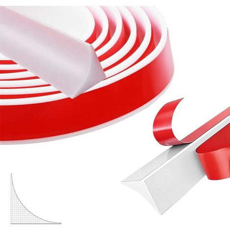 Baguette finition plan de travail cuisine 3m silicone autocollant joint anti-rayures (1/5)