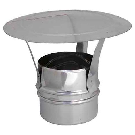 FUMAIOLO ZINCATO TONDO A CAPPELLO 'CINESE' Ø 130 mm