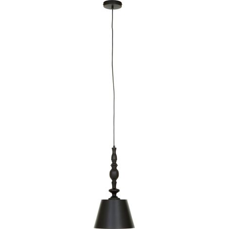 Premier Housewares Chandelier / Ceiling Light Matte Black Pendant Lights For Ceiling / Hallway / Living Room Robust Metal Hanging Lighting For Halls / Bedroom 75 x 174 x 75 (1/5)