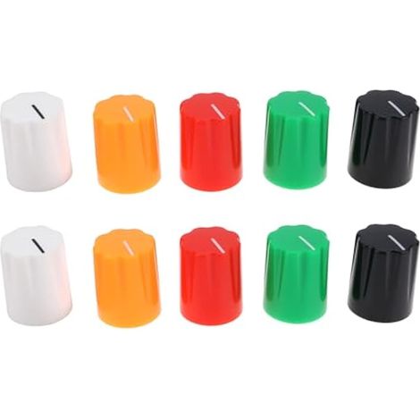 10 pièces boutons de potentiomètre style 1900H 6,35mm pour pédale de guitare (1/5)