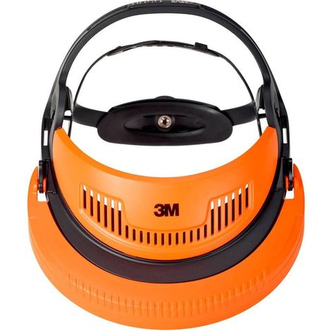 3M G500-GU Protección Facial Naranja Confort Ergonómico