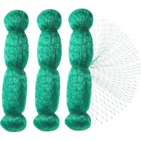 Filet Anti Oiseaux,3pcs 2 10m Vert Jardin Oiseau Filet de pour Plante Filet de Protection,Protéger Les Plantes, Les Fruits, Les Fleurs et Les légumes,Maille de 15 mm (1/5)