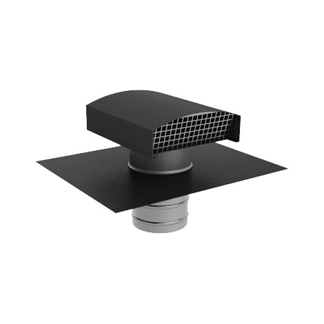 Uscita di copertura VMC 160 mm Aldes, in acciaio zincato per ardesia nera - Aldes
