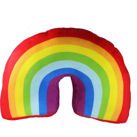 Coussin arc-en-ciel de 35 cm pour lit d'enfant, coussin décoratif en forme d'arche, coussin en peluche rembourré pour canapé et fauteuils (1/5)