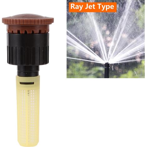 (Buse à jet d'air) Arroseur brumisateur rétractable automatique à filetage femelle 1/2" pour l'irrigation de pelouses et gazon, outil de jardinage, arroseur enterré escamotable (1/5)