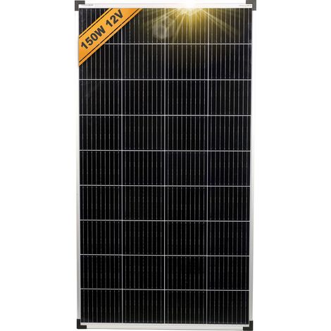 Panneau Solaire Monocristallin 150W 12V, PERC 9BB – pour camping-car, installation balcon, abri de jardin, bateau (1/5)