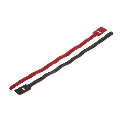 Serre-fils velcro RS PRO Rouge, 325mm 25 mm Serre-fils