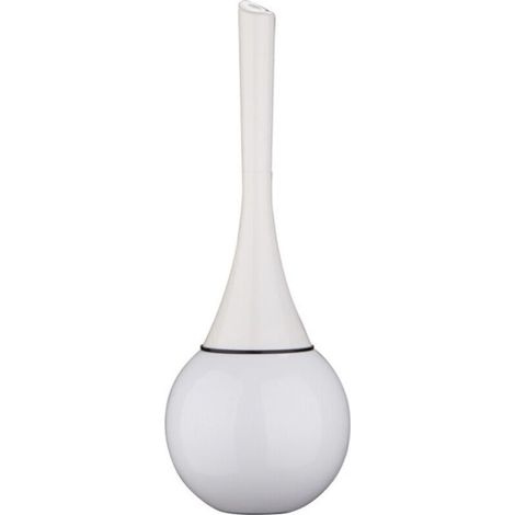 Blanc - Brosse WC. Porte Brosse WC acier inoxydable et brosse WC (1/3)