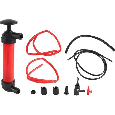 Kit de pompe de transfert multi-siphon avec tube Outil d'aspiration pour extracteur de carburant liquide (huile, essence, etc.) (1/5)