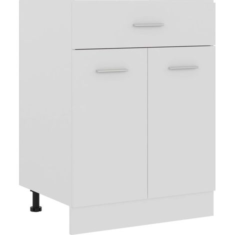 Schubunterschrank Lyon Weiß 60x46x81,5 cm Holzwerkstoff