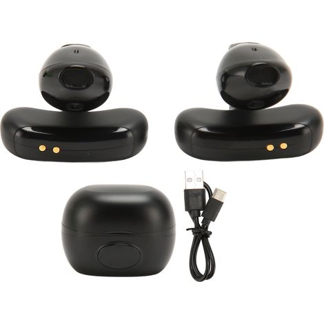Casque sport sans fil oreille ouverte IPX7 étanche BT 5.3 son HiFi sans perte réduction de bruit écouteurs Bluetooth à clip (1/5)