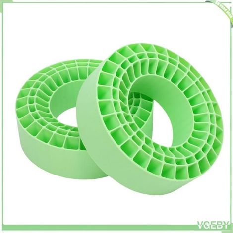 Insert de pneu en silicone - FAFEICY - 2,2 pouces - Double couche creuse - Haute élasticité - Vert (1/5)