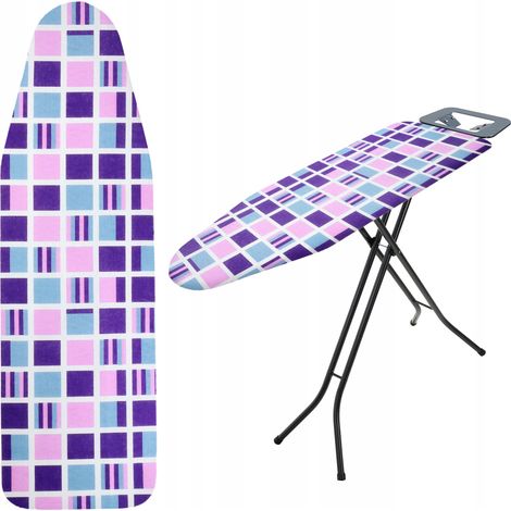 KADAX Housse de planche à repasser, extensible, 126 x 45 cm, à carreaux (1/5)