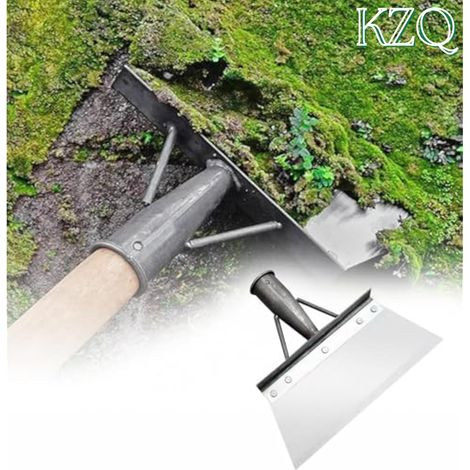 Pelle de Jardin Multifonctionnelle pour Nettoyage, Outil Extérieur Solide pour Bêchage, Désherbage, Bordure de Pelouse - Grand Modèle 30 cm - KZQ (1/5)
