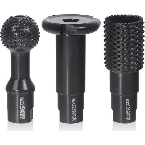 Cutters for woodworking - sharpening discs for wood carving, set of 3 rotary files, chisels and scrapers for grinders 115/125 mm - cutting tools, tools for woodworking (1/4)