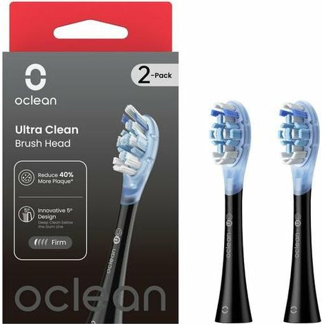 Cabezales para cepillo de dientes eléctrico Oclean Ultra Clean (2 unidades, color negro) (1/2)