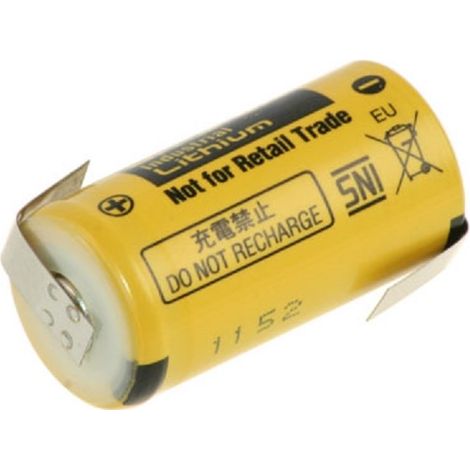 Panasonic Lithium Batterie BR-2/3A 3V 1200mAh BR 2/3A Z-Lötfahne