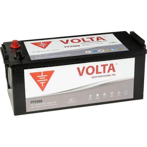Batería de camión 200 Ah 1250 A EN Volta Profesional Pro PP2000I
