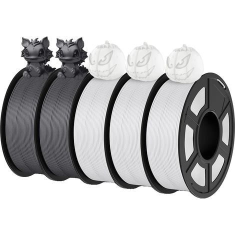 Filamento PLA, diametro 1,75 mm, superficie opaca, PLAY G 2GY 3WT (1/2)