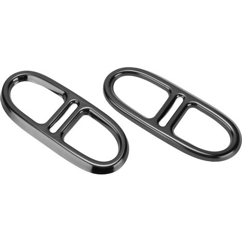 Sortie d'échappement double sortie, cadre de garniture en acier inoxydable noir brillant, remplacement pour Mercedes-Benz GLA H247 4 roues motrices 2020-2021. (1/5)