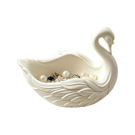 Vide-poches Cygne multifonctionnel et élégant Porte-clés Idéal pour entrée, table de chevet, bureau, maison, anniversaires, pendaisons de crémaillère (1/5)