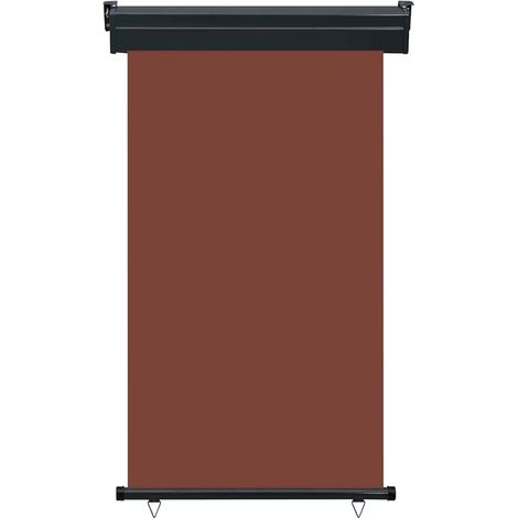 Auvent Marquise latéral de balcon, Store Banne pour Jardin Balcon Terrasse, 100x250 cm Marron OIB3890E (1/5)