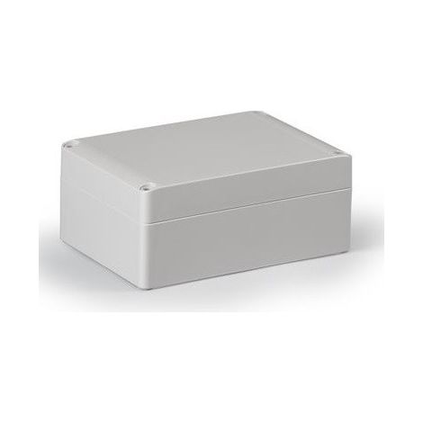 Mini coffret ABS 125x175x75mm gris avec couvercle opaque paroi lisse étanche IP67 IK07 CUBO S ENSTO