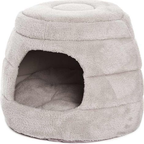 Rosa - Weiches Fleece Hunde- und Katzenklo (1/2)