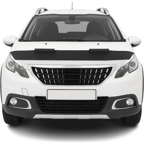 Protège Capot compatible avec Peugeot 2008 2017 à 2020, Bra de Capot Protection, Noir