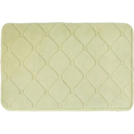 Tappetino da bagno, super assorbente e antiscivolo in memory foam, lavabile in lavatrice, in morbido velluto, facile da asciugare, ecologico. (1/4)