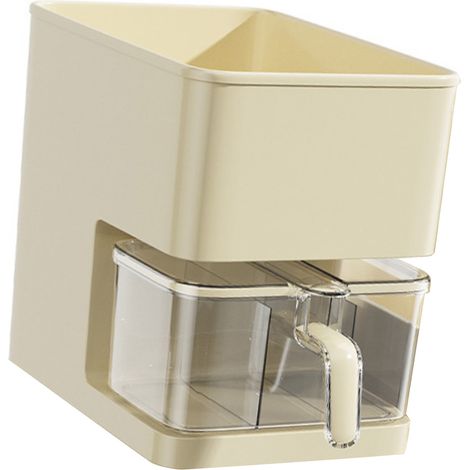 Cremeweiße Gewürzbox, Aufbewahrungsbox mit Regalen, Modulset (1/5)