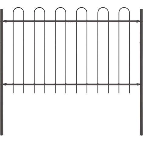 Garden Fence BOXTEL Grey vidaXL