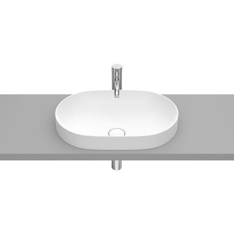 FINECERAMIC® lavabo à poser ROUND INSPIRA - ROCA Couleur : blanc mat (1/2)