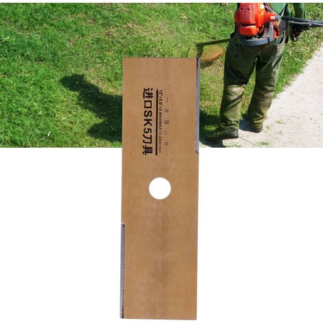 Lame de tondeuse à gazon en acier au manganèse à angle droit, accessoires pour coupe-bordures (1/5)